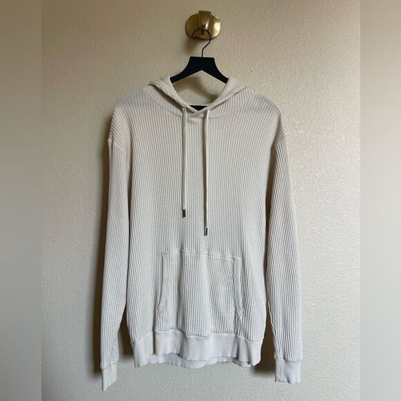 Feat Men's Oatmilk TreeCell Waffle Hoodie - Picture 1 of 4